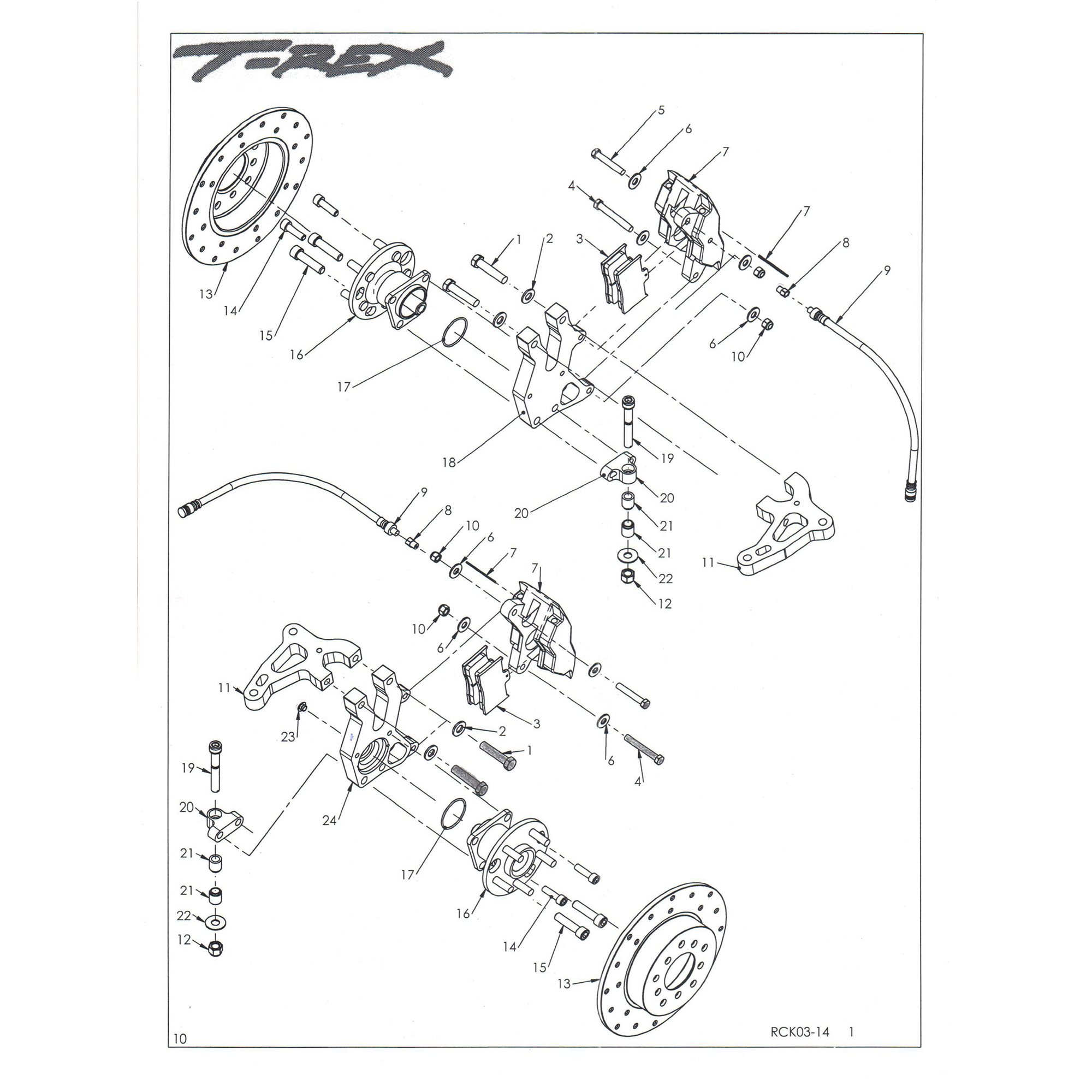 FRONT WHEELS HUBS AND BRAKES