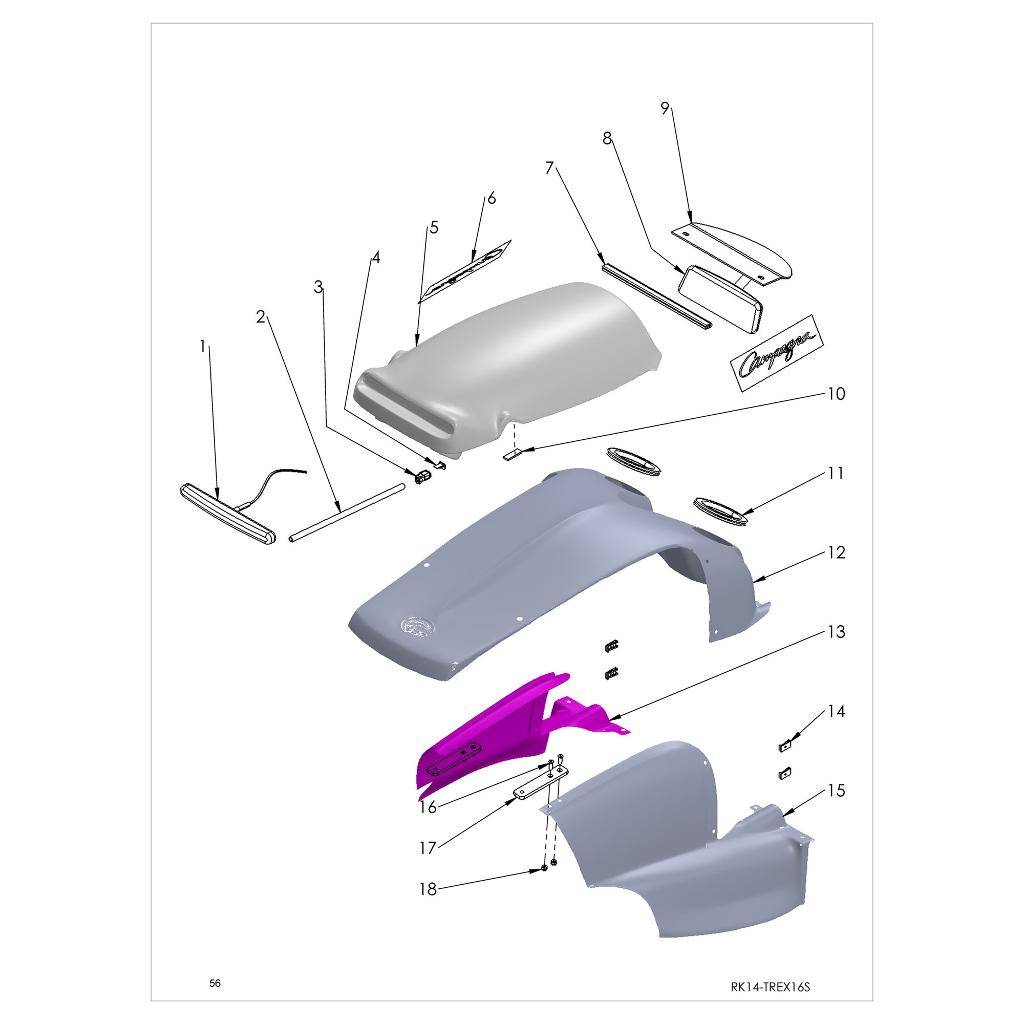 COUVRE MOTEUR ET SCOOP