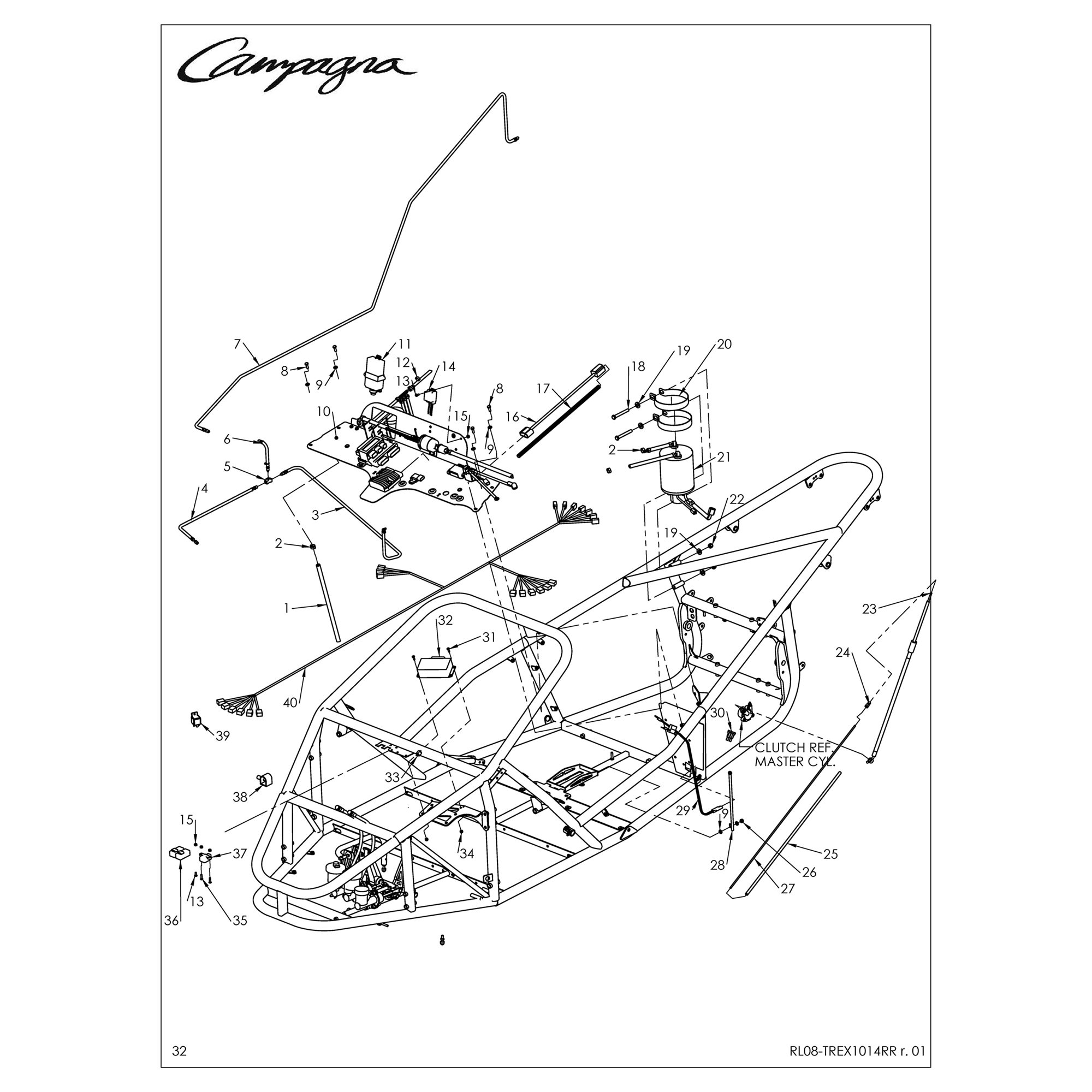 HARNAIS ÉLECTRIQUE, CONDUITS FREIN/EMBRAYAGE