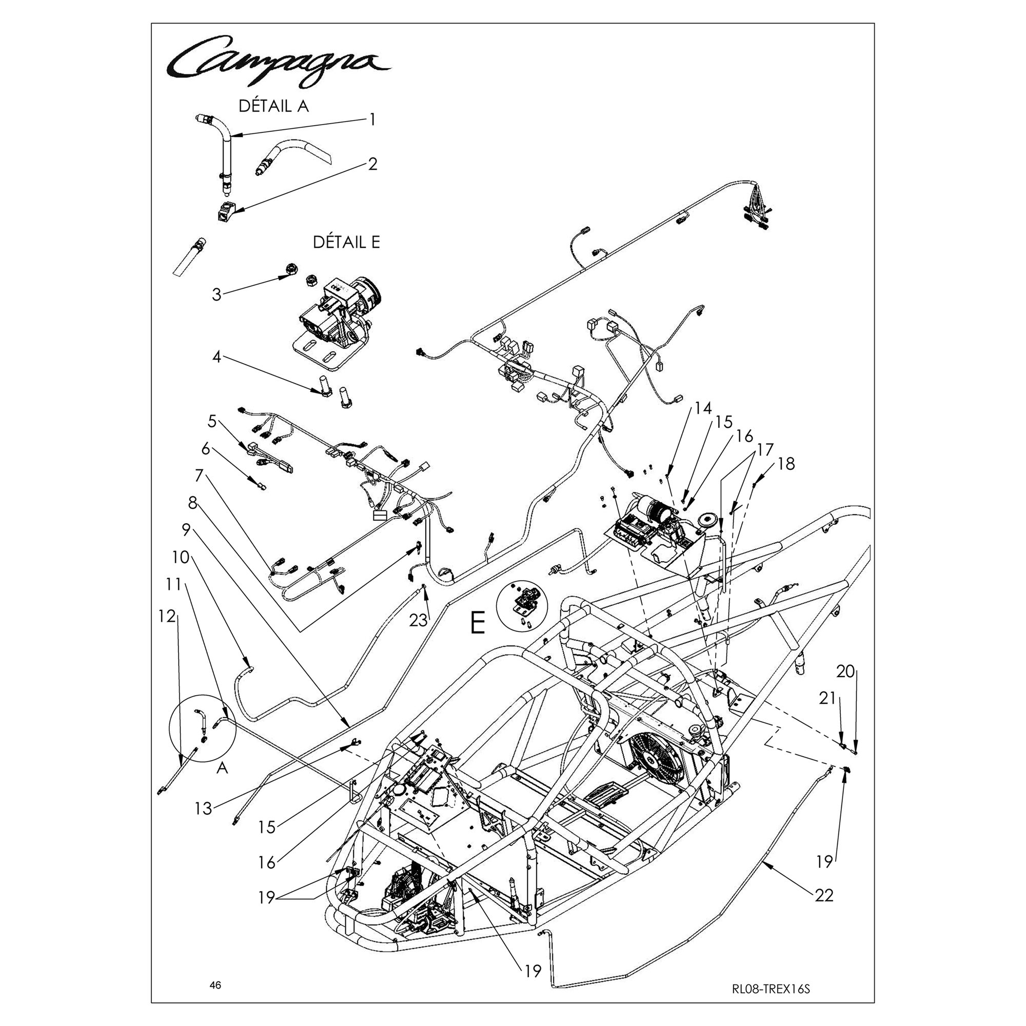 ELECTRICAL HARNESS, CLUTCH/BRAKE LINE