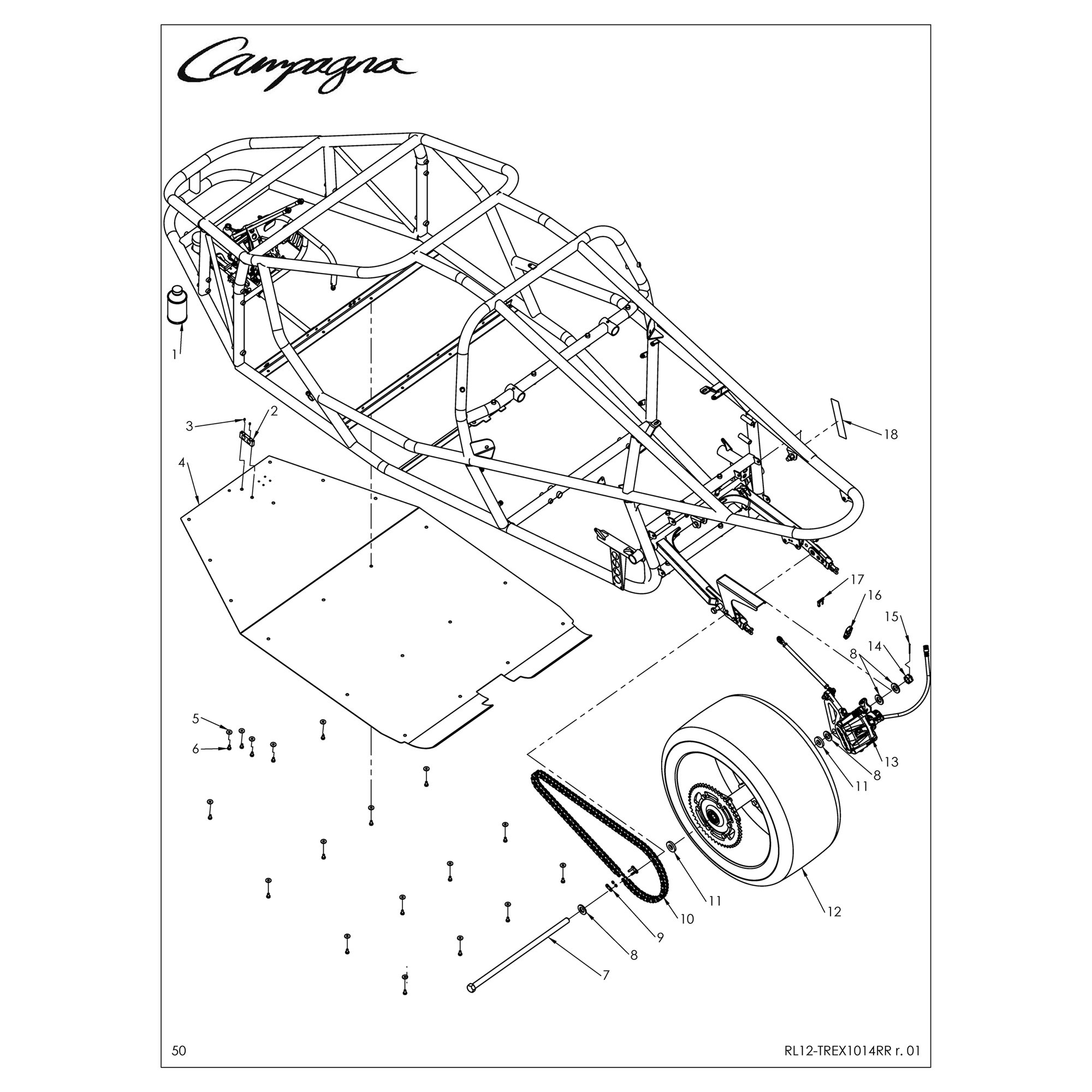 REAR AXLE AND FLOOR INSTALLATION